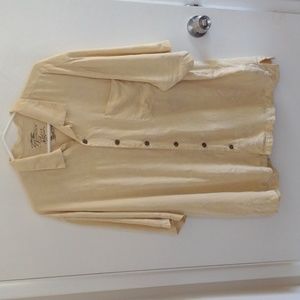 Jamaica Jaxx Silk Yellow Men's Island Lightweight Casual Vacation Shirt XL